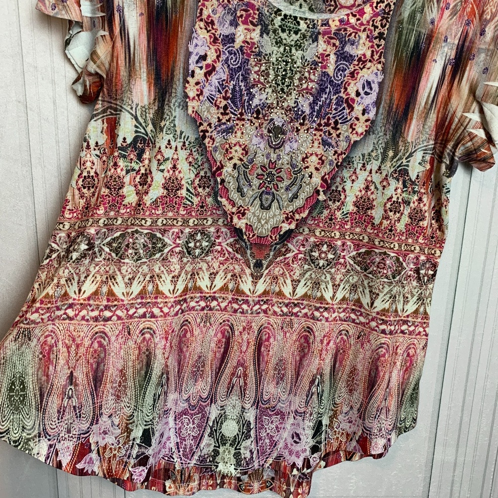 World Unity Colorful Studded Blouse - Picture 4 of 10